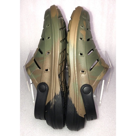 Rugged Shark Men's Green Camo w Black Strap Comfort EVA Clog Sandals Size 10 NEW - Picture 13 of 16